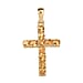 Birthstone Cross Collection - 9K Yellow Gold AA Tanzanite Cross Pendant