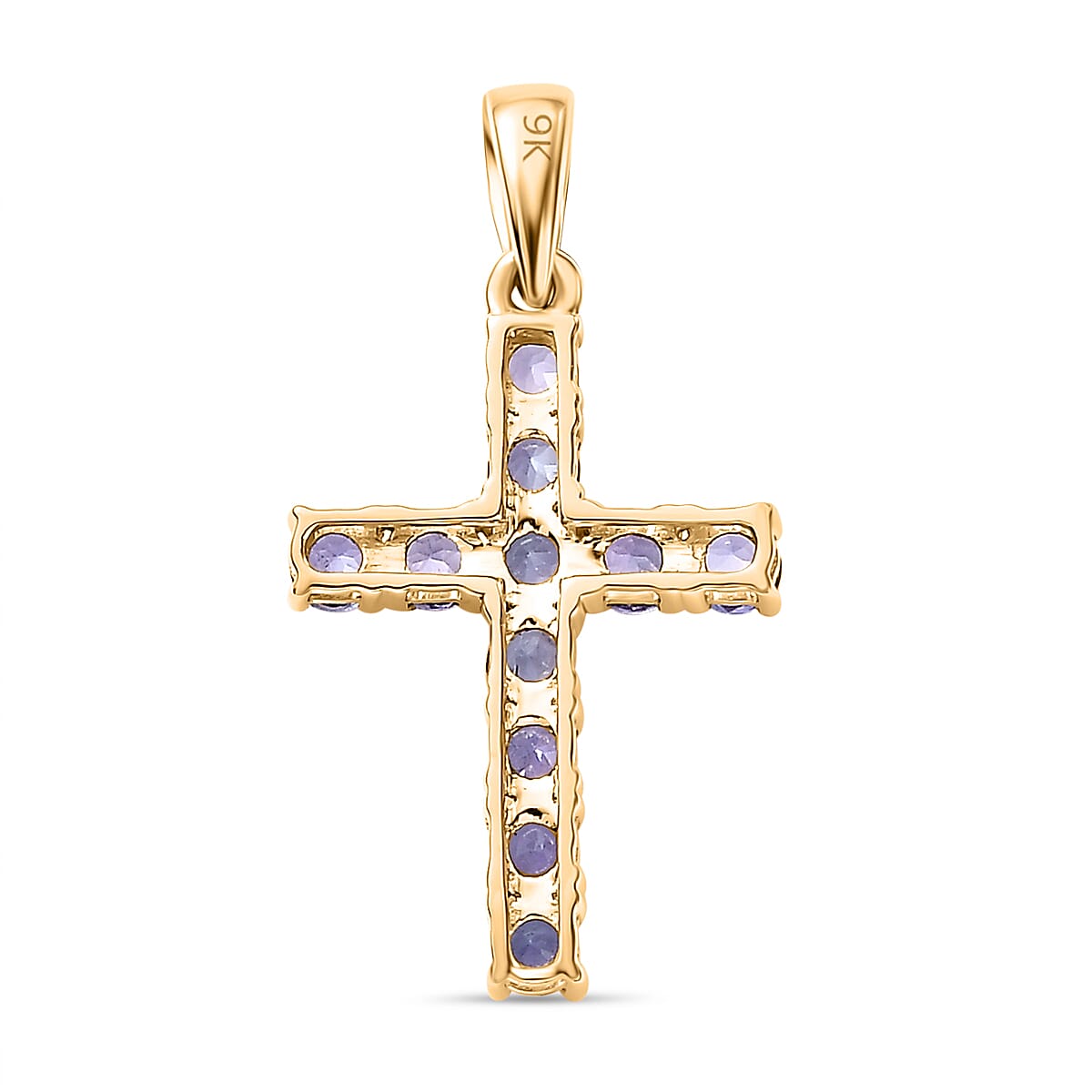 9K Yellow Gold  AA   Tanzanite  Pendant 0.69 ct,  Gold Wt. 0.87 Gms  0.693  Ct.