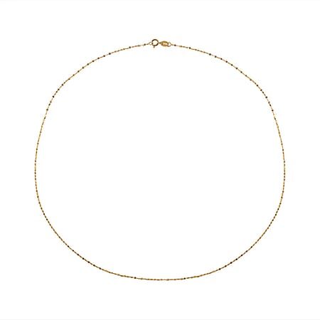 18K Yellow Gold Forzantina Necklace (Size - 18) with Spring Ring Clasp