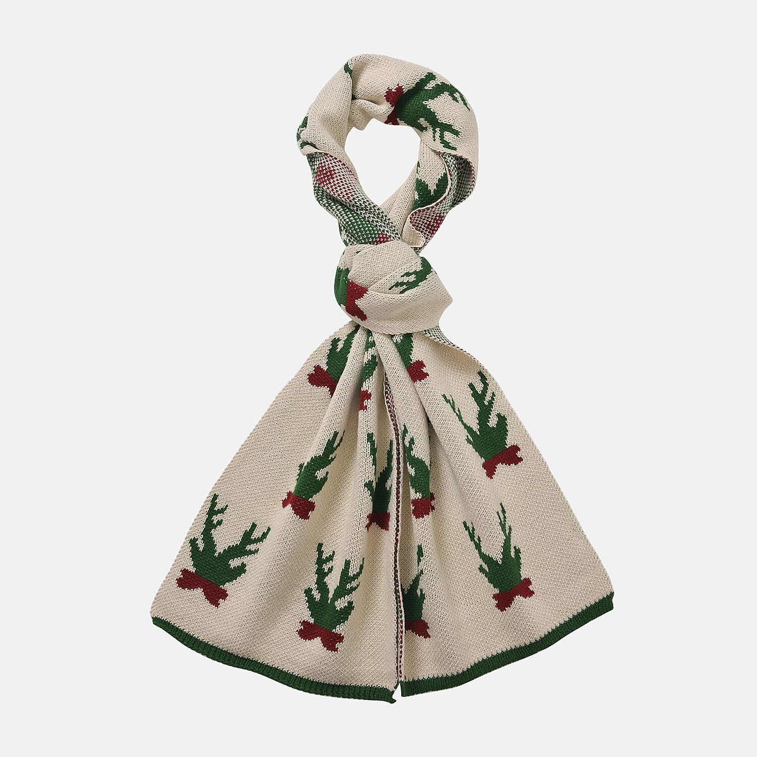 New Arrival - Limited Stock - Christmas Printed Scarf - Light Gray New Arrival - Limited Stock - Christmas Printed Scarf - Light Gray