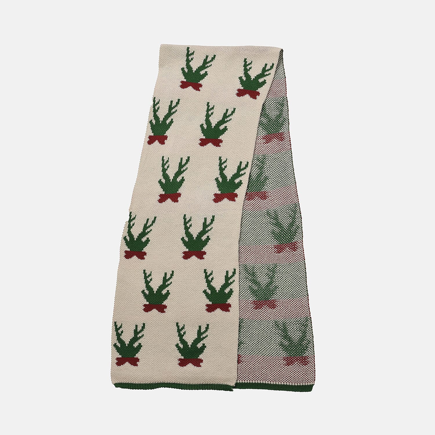New Arrival - Limited Stock - Christmas Printed Scarf - Light Gray New Arrival - Limited Stock - Christmas Printed Scarf - Light Gray