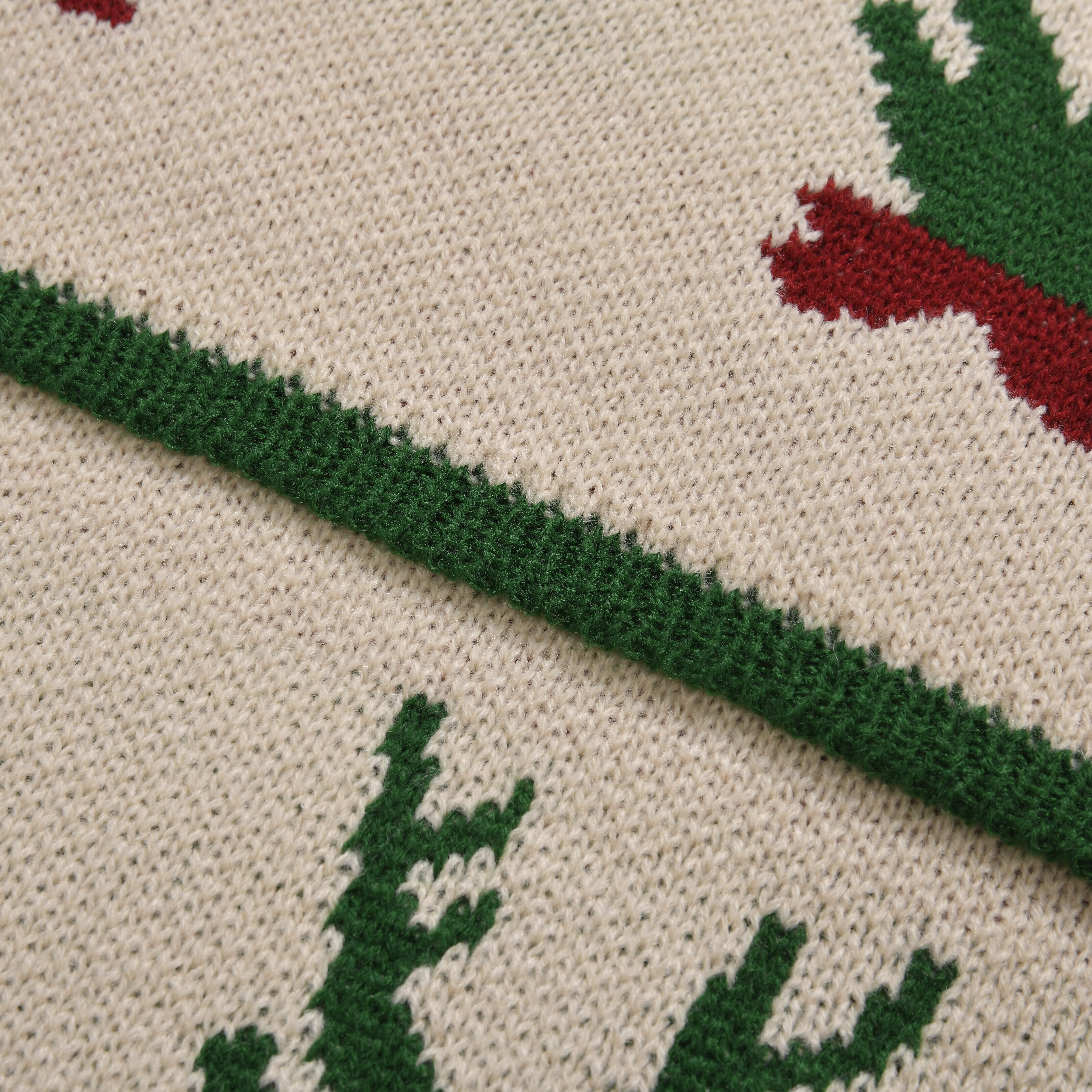   Reindeer Pattern Knitted Scarf