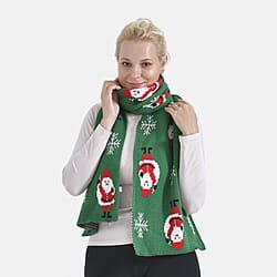   Reindeer Pattern Knitted Scarf