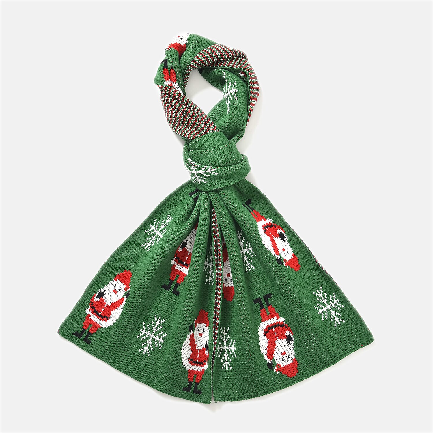 New Arrival - Limited Stock - Christmas Printed Scarf- Christmas Printed Scarf - Green