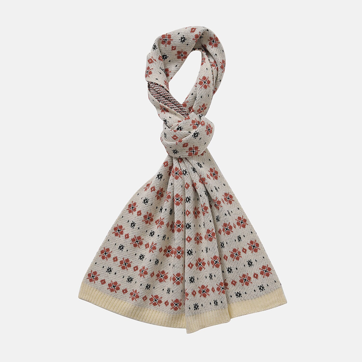 New Arrival - Limited Stock - Christmas Printed Scarf- Christmas Printed Scarf - White