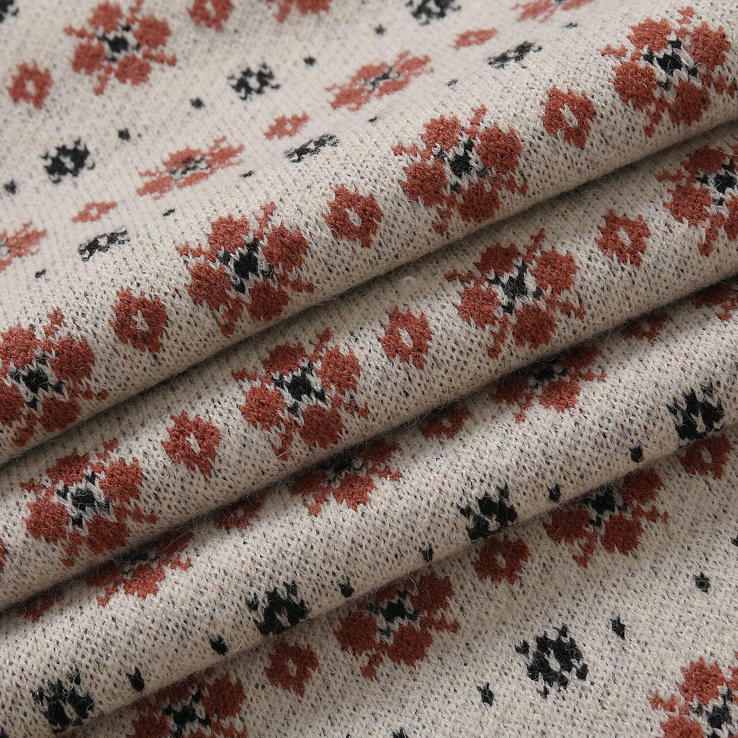 New Arrival - Limited Stock - Christmas Printed Scarf- Christmas Printed Scarf - White
