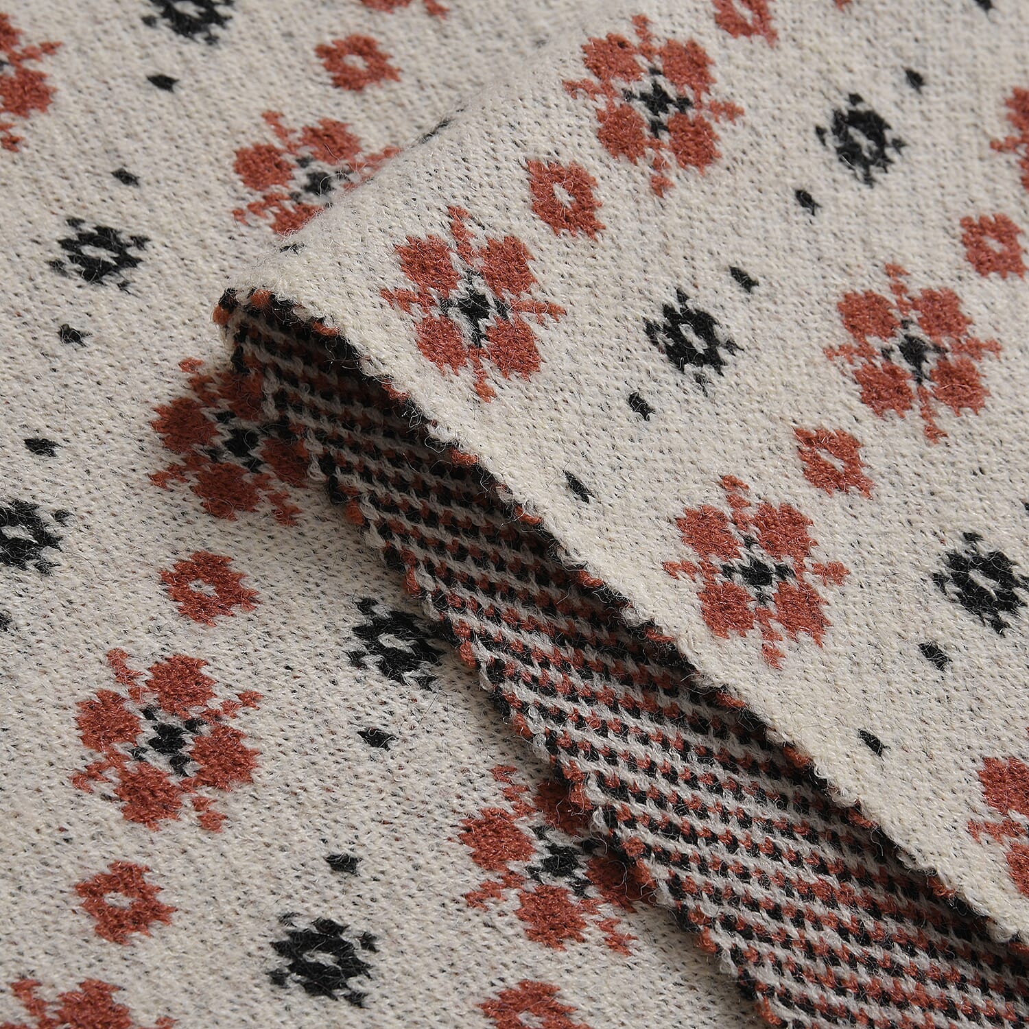 New Arrival - Limited Stock - Christmas Printed Scarf- Christmas Printed Scarf - White