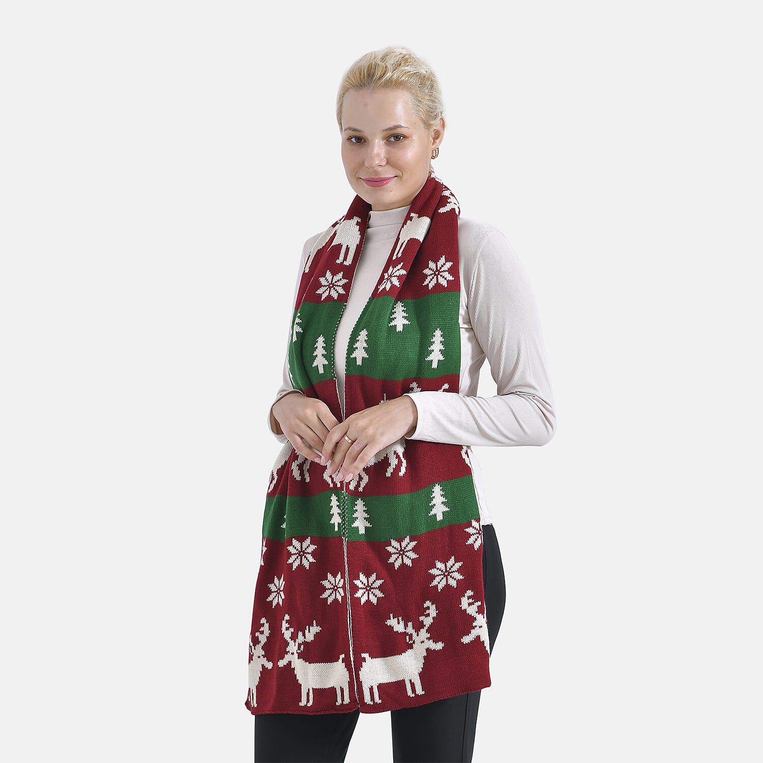 New Arrival - Limited Stock - Christmas Printed Scarf - Red