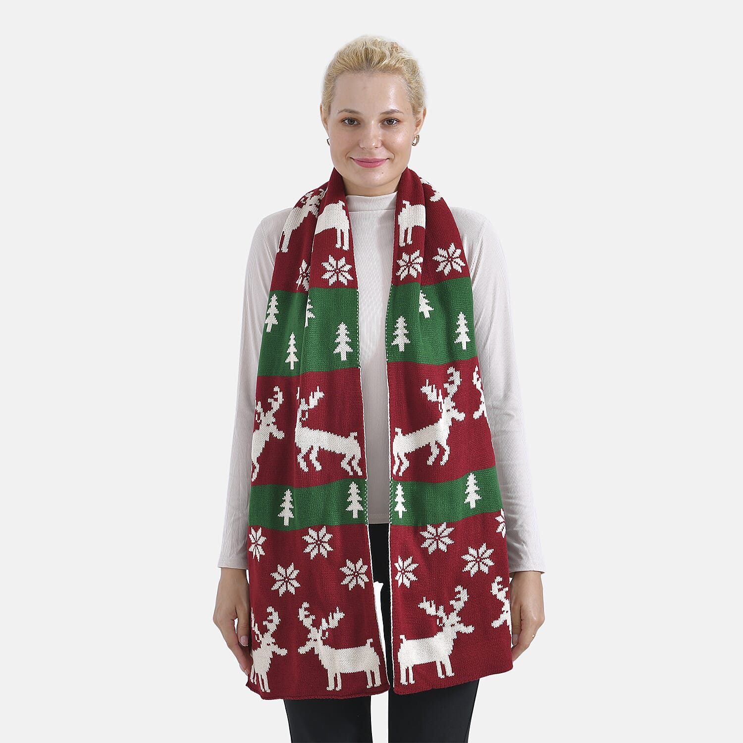 New Arrival - Limited Stock - Christmas Printed Scarf - Red