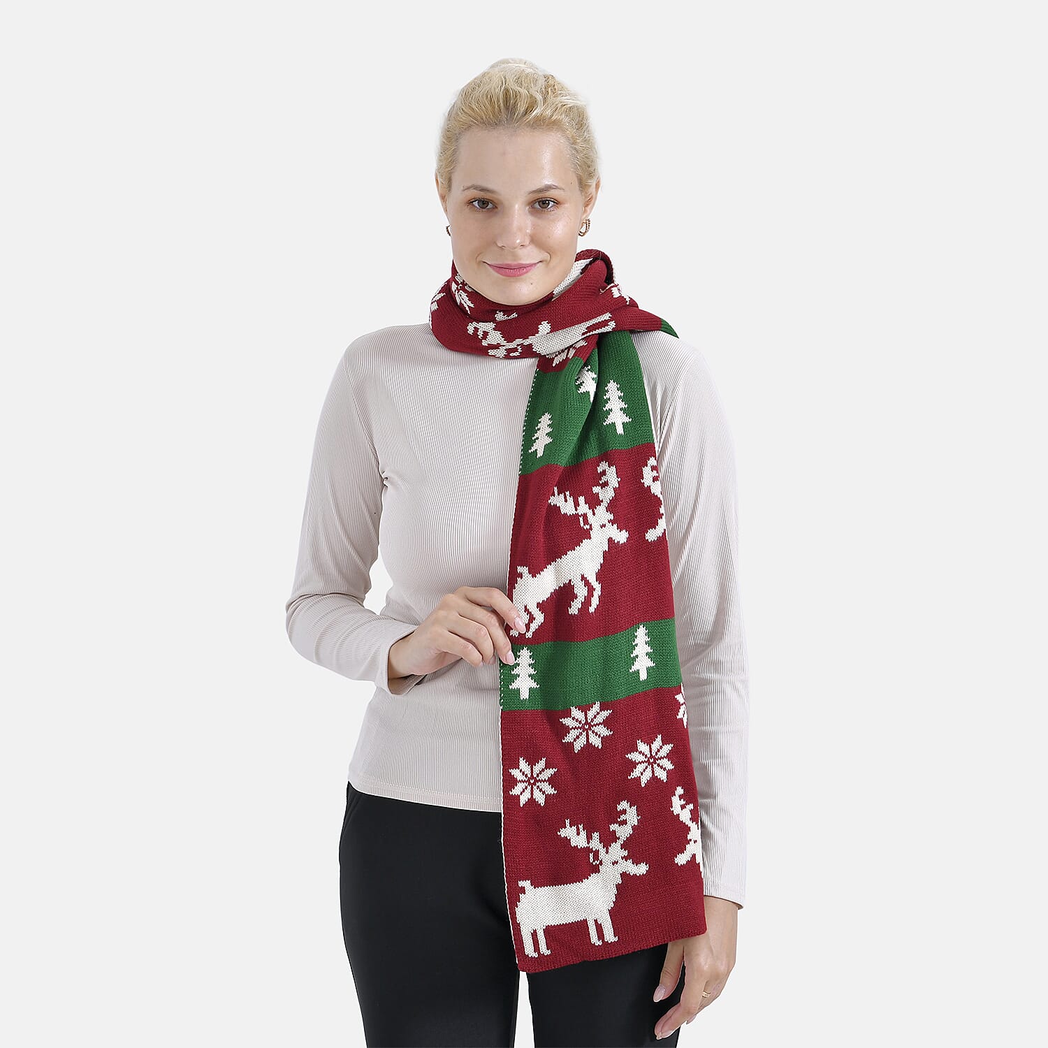 New Arrival - Limited Stock - Christmas Printed Scarf - Red