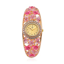   Strada Austrian Crystal Enamelled Bangle Watch