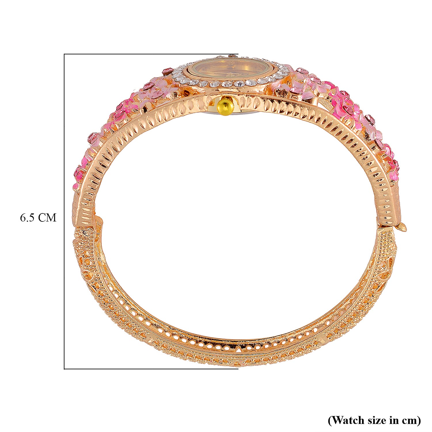   Strada Austrian Crystal Enamelled Bangle Watch