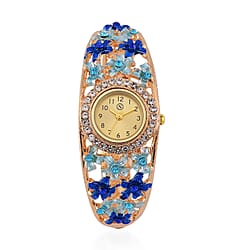   Strada Austrian Crystal Enamelled Bangle Watch