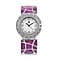 STRADA Japanese Movement Women's Bracelet Watch with Enamel and Crystal Accents