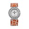 STRADA Japanese Movement Women's Bracelet Watch with Enamel and Crystal Accents