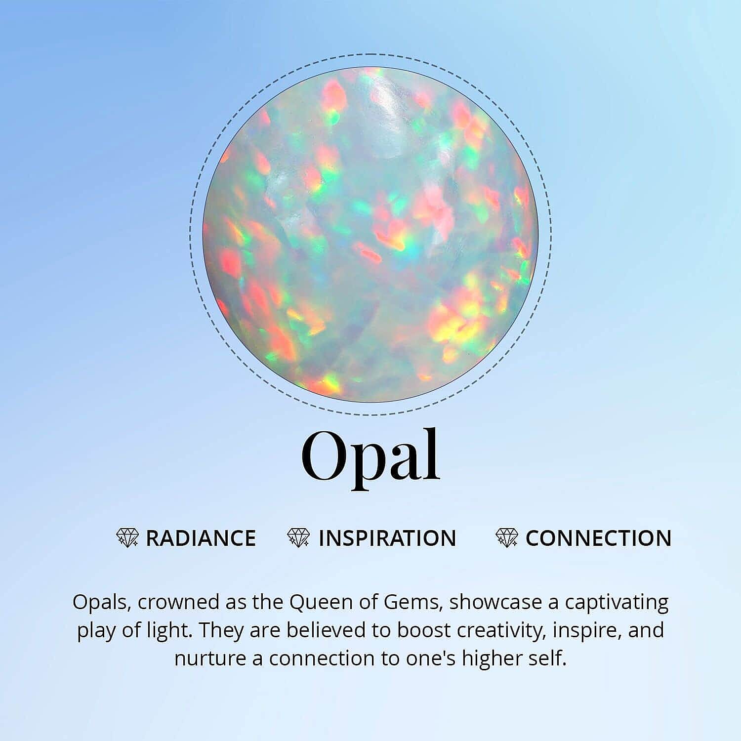 LUXORO 9K Yellow Gold AGI Certified AAA Ethiopian Opal & White Diamond (I2-GH) Pendant 3.60 Ct. LUXORO 9K Yellow Gold AGI Certified AAA Ethiopian Opal & White Diamond (I2-GH) Pendant 3.60 Ct.