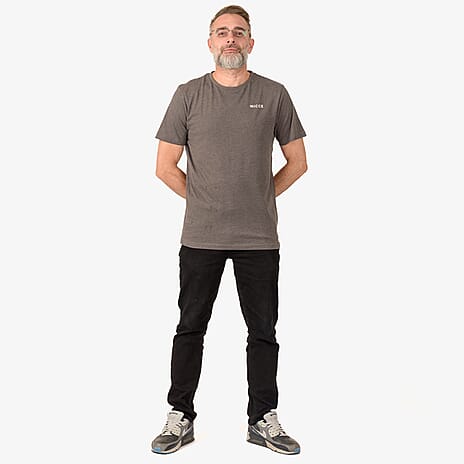 NICCE Pack of 5 - 100% Cotton Crew Neck Tee (Size XXL) - Light Grey, Blue - Multi
