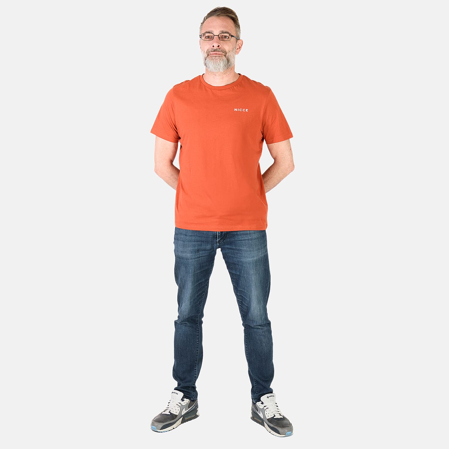 Set of 5 NICCE 100% Cotton Tee - Orange (Size L)