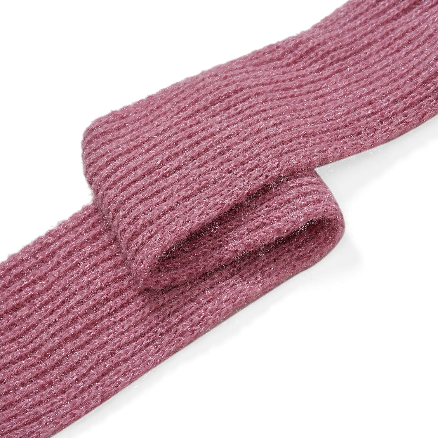 Winters Must Buy - Solid Beanie Cozy Cap and Scarf Set - Pink