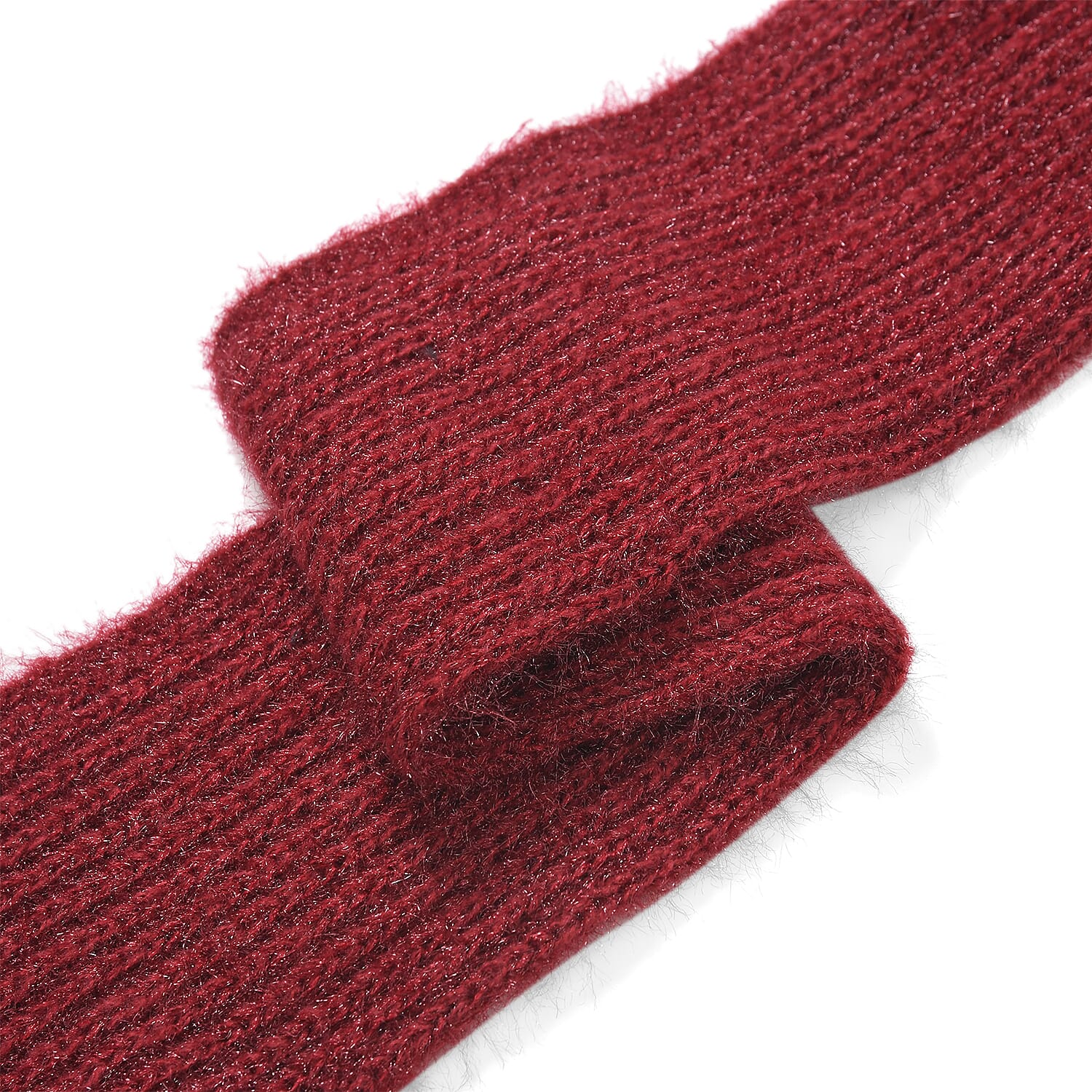 Winters Must Buy - Solid Beanie Cozy Cap and Scarf Set - Red
