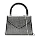 Crystal Embellished Handheld Bag with Sling Strap