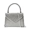 Crystal Embellished Handheld Bag with Sling Strap