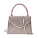 Crystal Embellished Handheld Bag with Sling Strap
