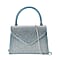 Crystal Embellished Handheld Bag with Sling Strap