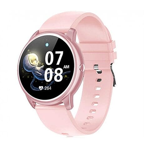 DAVID LIAN Smart Watch Round Face - Pink