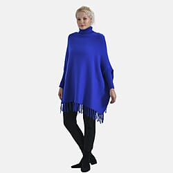 La Marey High Tie Tassel Poncho