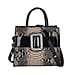 Snakeskin Embossed Leatherette Crossbody Bag