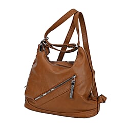 Faux Leather Solid Crossbody Bag