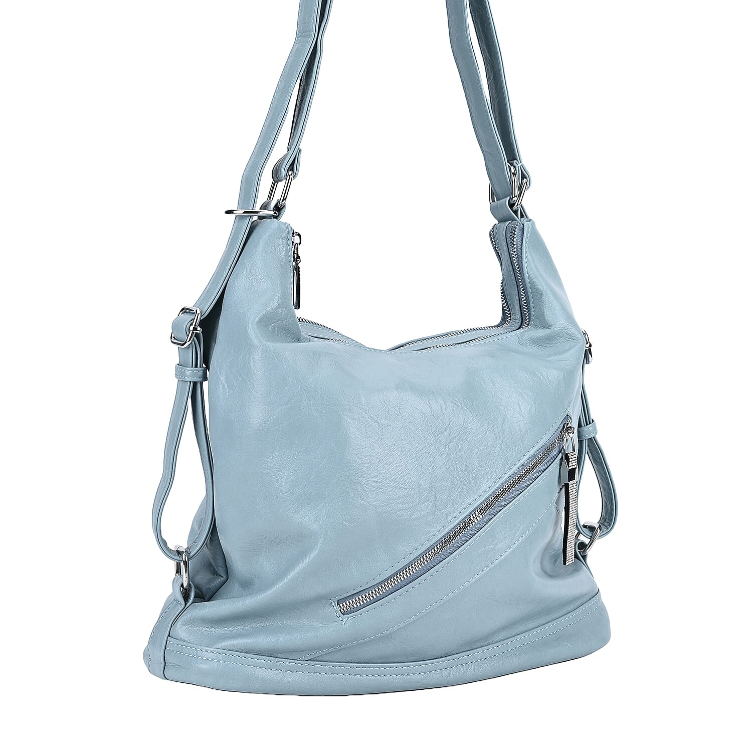 3 in 1 Solid Versatile Styling Crossbody, Shoulder, and Tote Bag (Size 33x13x36 cm) - Teal