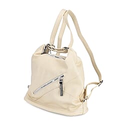 Faux Leather Solid Crossbody Bag