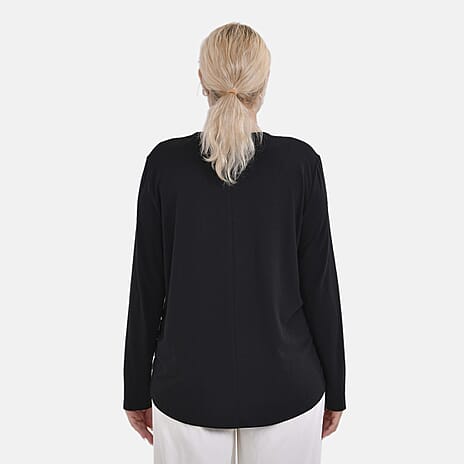 La Marey Sequin Top (Size S) - Black