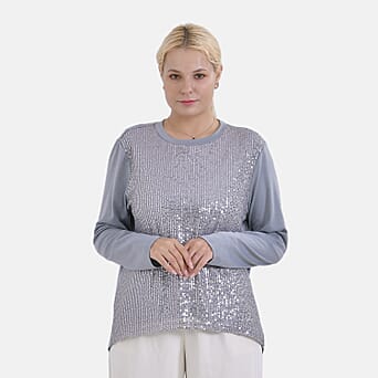 https://tjcuk.sirv.com/Products/78/4/7848909/La-Marey-Polyester-Sequin-Top-Size-58x1-cm-Grey-Black_7848909.jpg?w=342&h=342