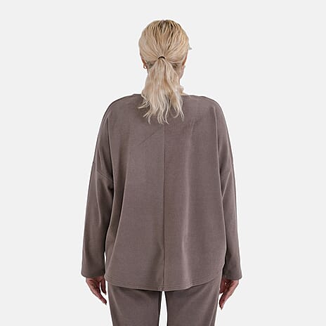 La Marey Soft Casual Top - Cappuccino