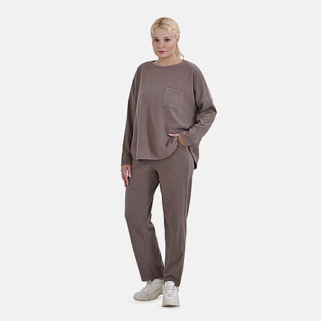 La Marey Soft Casual Top - Cappuccino