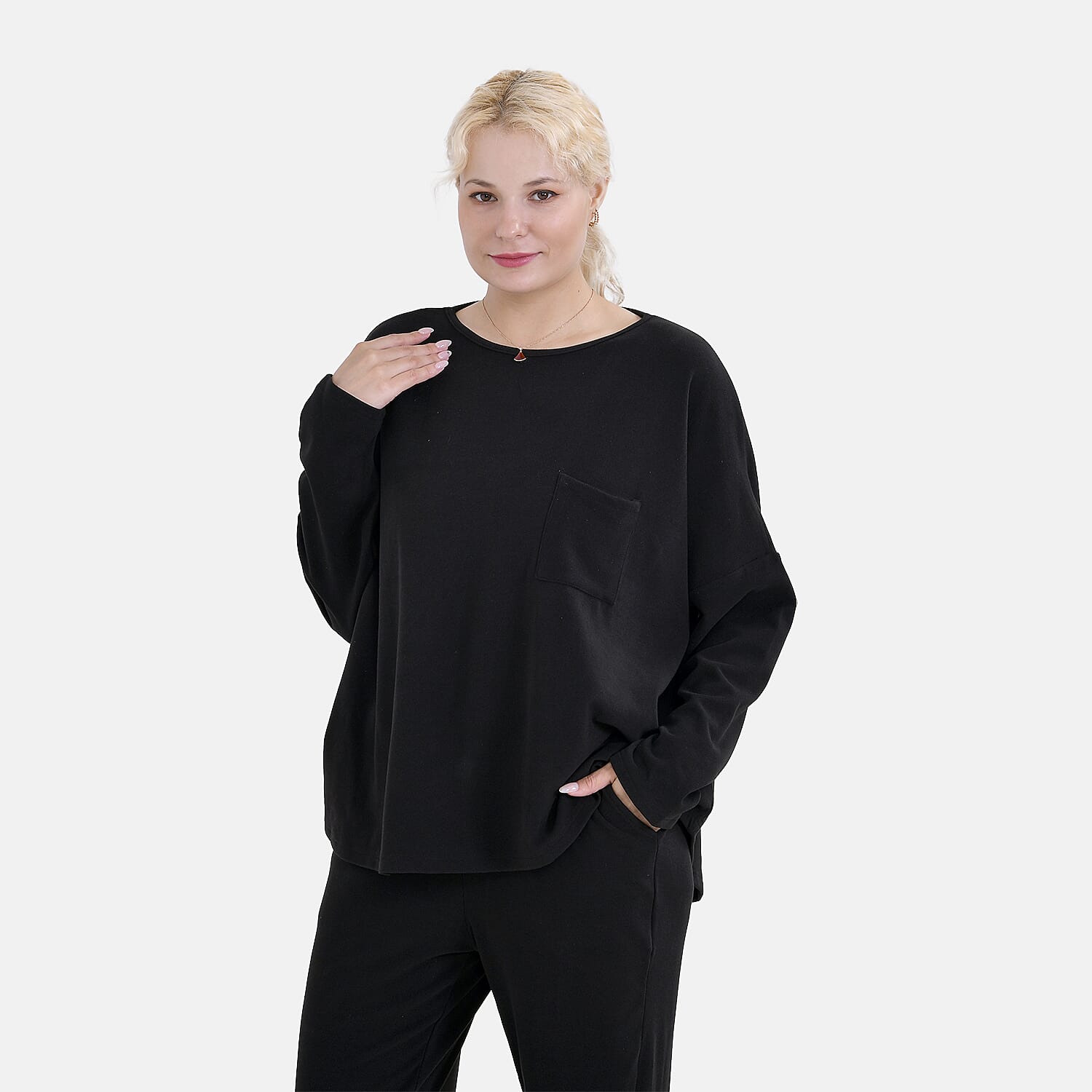 La Marey Solid Casual Top