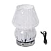 Adorable Mushroom Shaped Touch Control Rechargeable LED Glass Mushroom Table Lampwith 3 Light Modes - Swirl