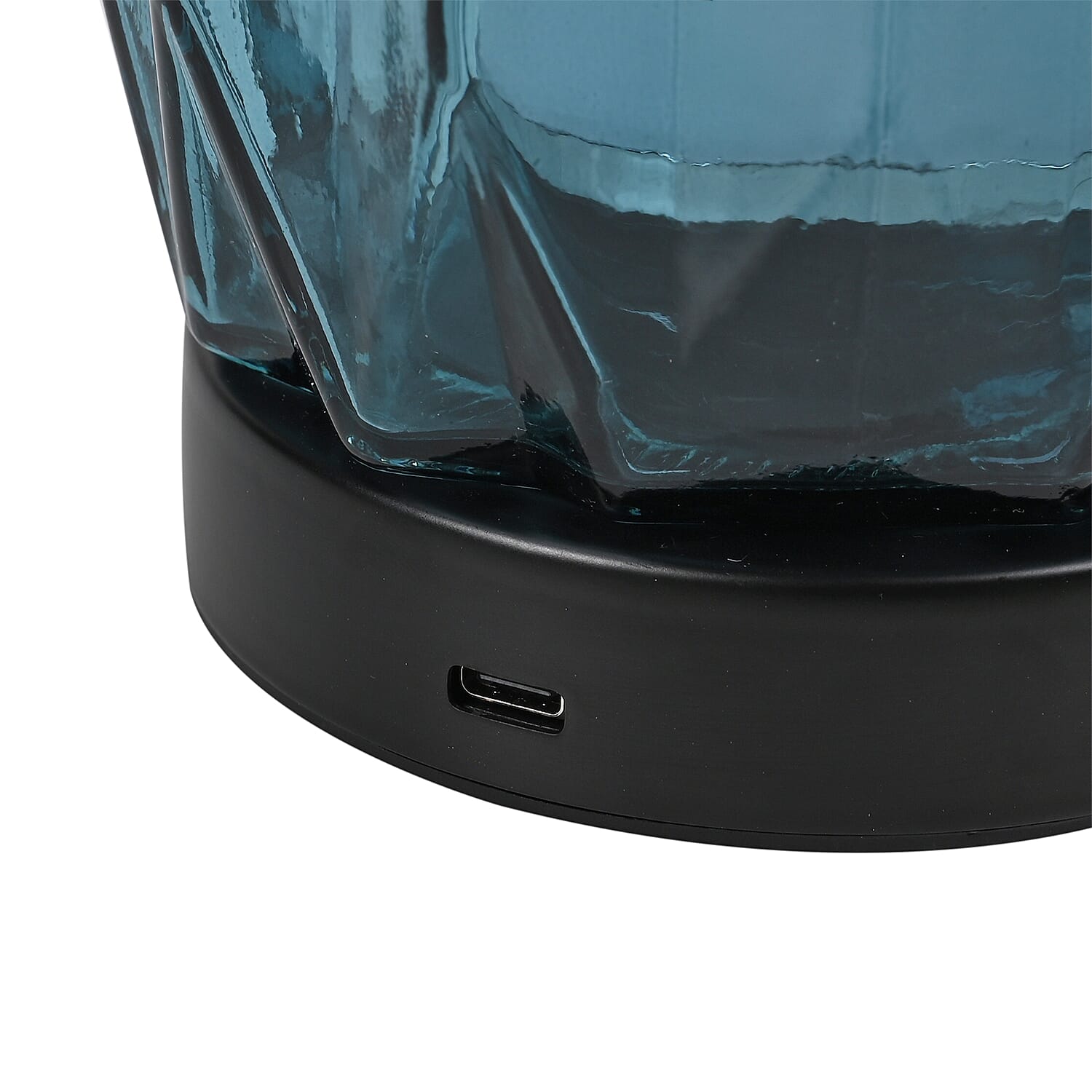 Touch Control LED Glass Table Lamp - Blue - Transparent Touch Control LED Glass Table Lamp - Blue - Transparent