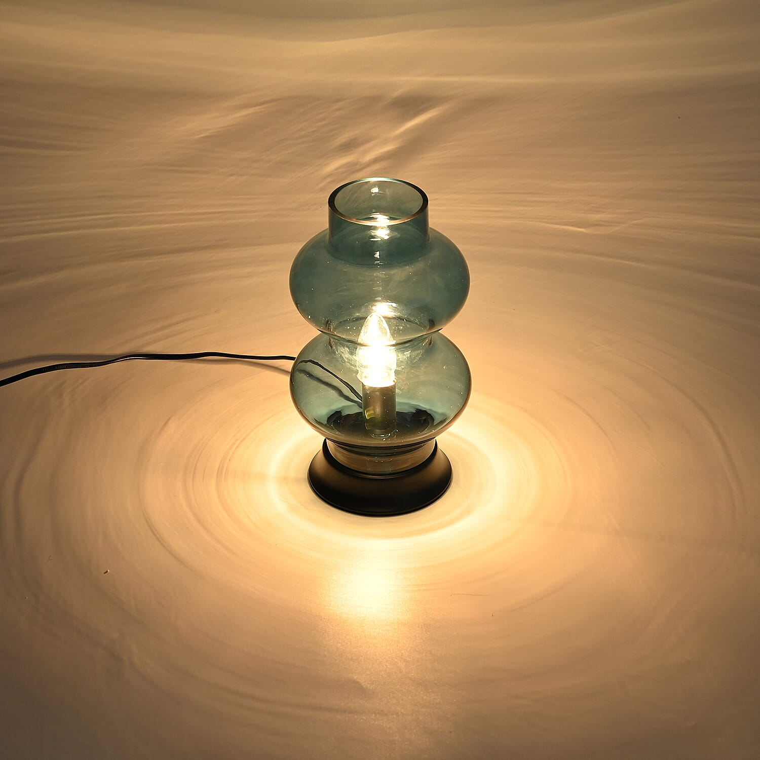 Unique Glass Table Lamp - Blue - Transparent Unique Glass Table Lamp - Blue - Transparent