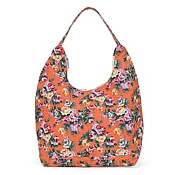Floral Slouch Tote Bag