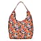 Floral Slouch Tote Bag