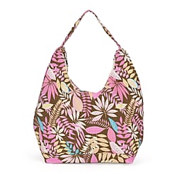 Floral Slouch Tote Bag