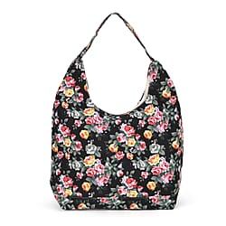 Floral Slouch Tote Bag