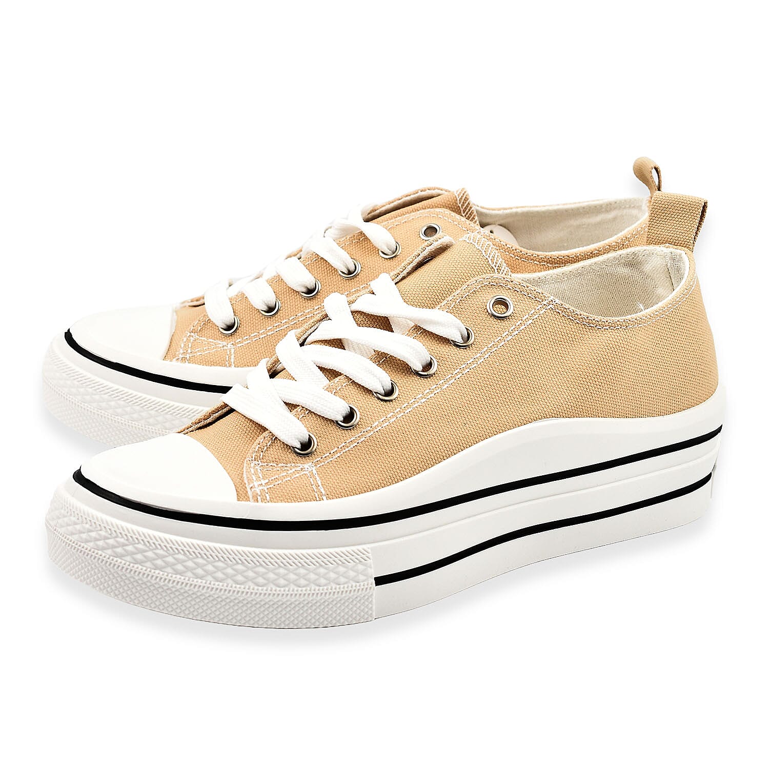 Urban Jacks Ladies Canvas Lace Up Montpellier