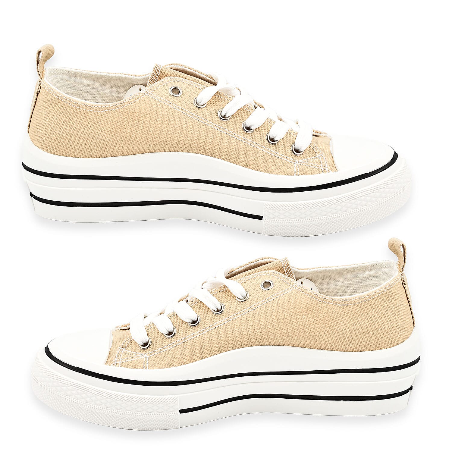 Urban Jacks Ladies Canvas Lace Up Montpellier