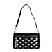 Triangle Patterened Crossbody Bag - Black