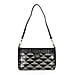 Triangle Patterened Crossbody Bag - Black